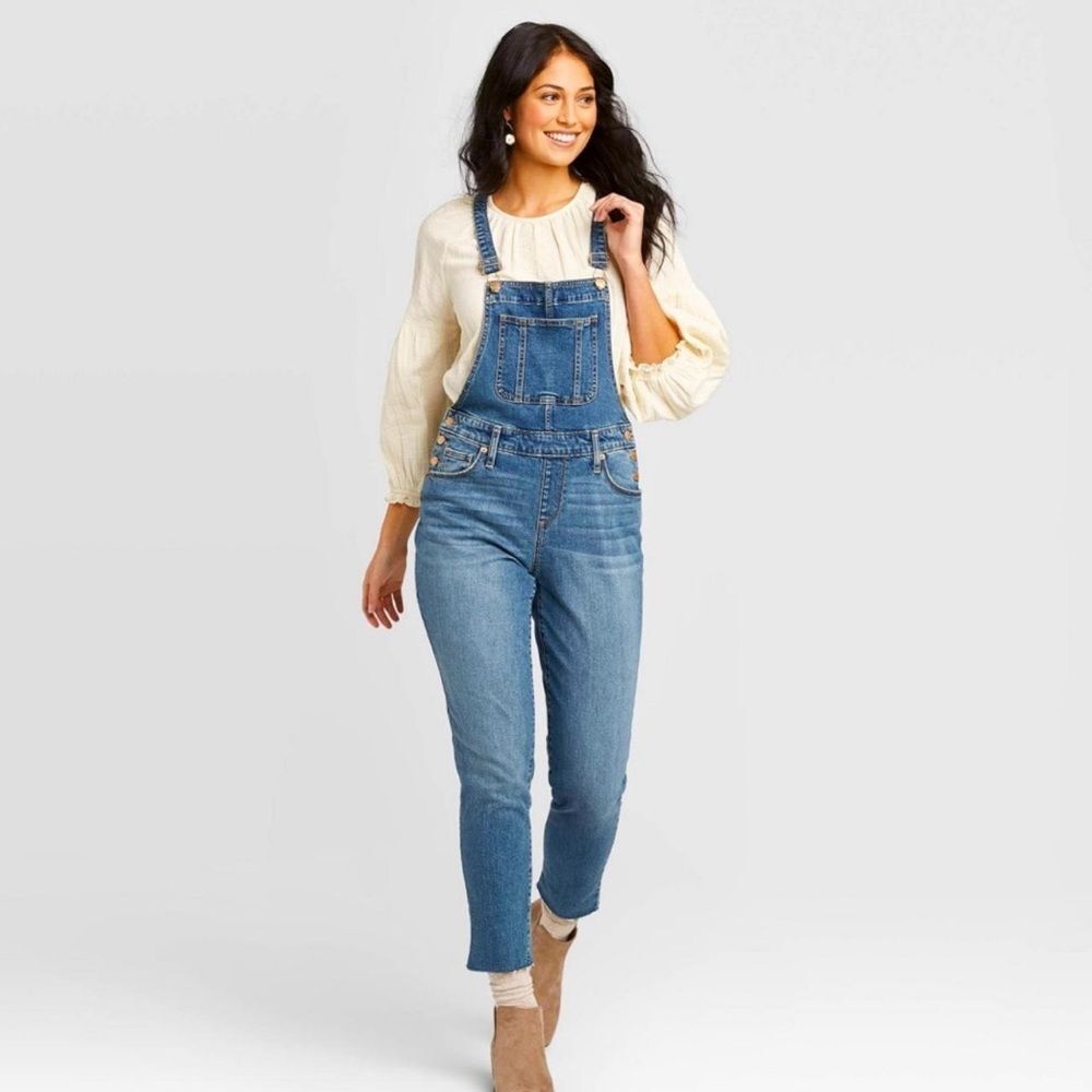 Universal Thread Women's Blue Dungarees-overalls